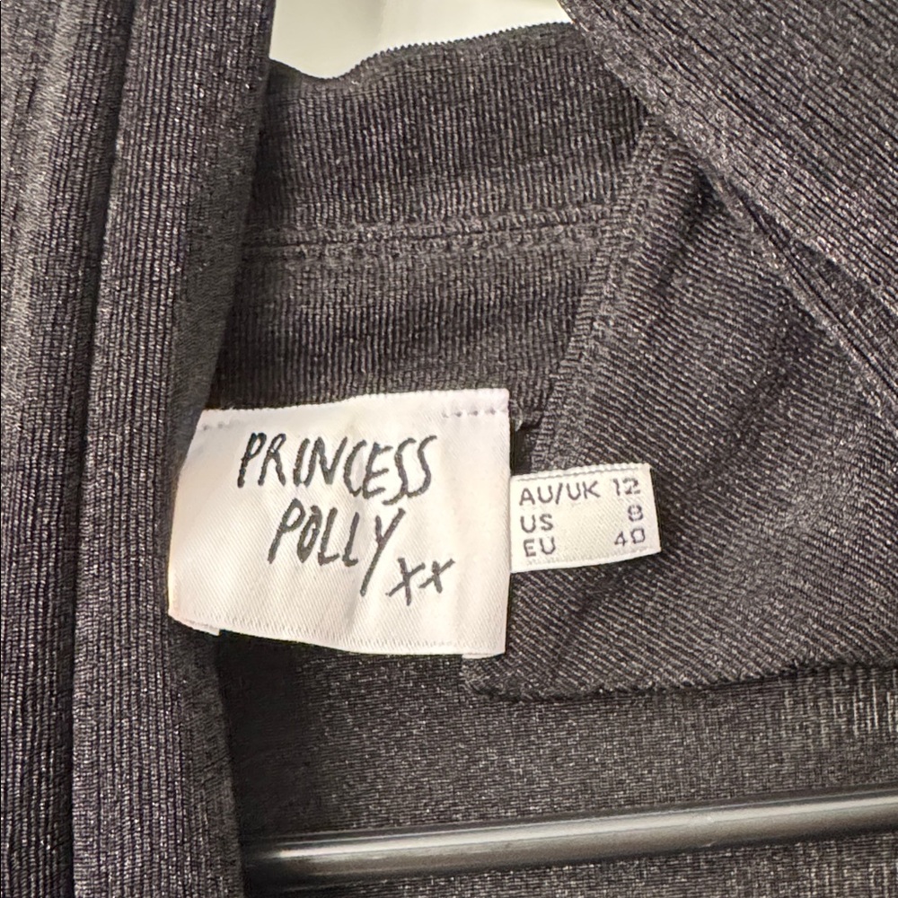 Princess Polly LBD Little Black Wrap Dress - Picture 5 of 5